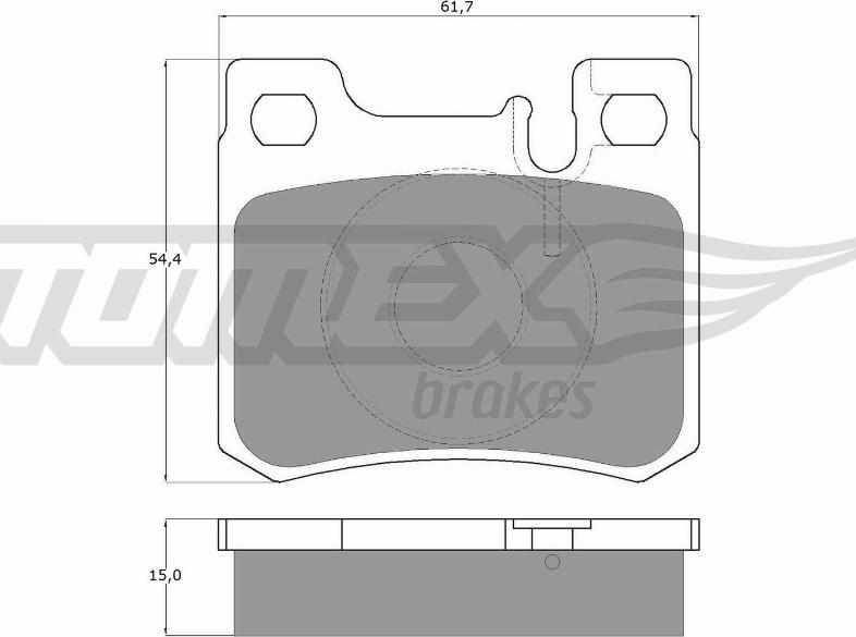 TOMEX brakes TX 12-30 - Brake Pad Set, disc brake www.parts5.com