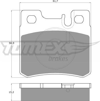 TOMEX brakes TX 12-33 - Brake Pad Set, disc brake www.parts5.com