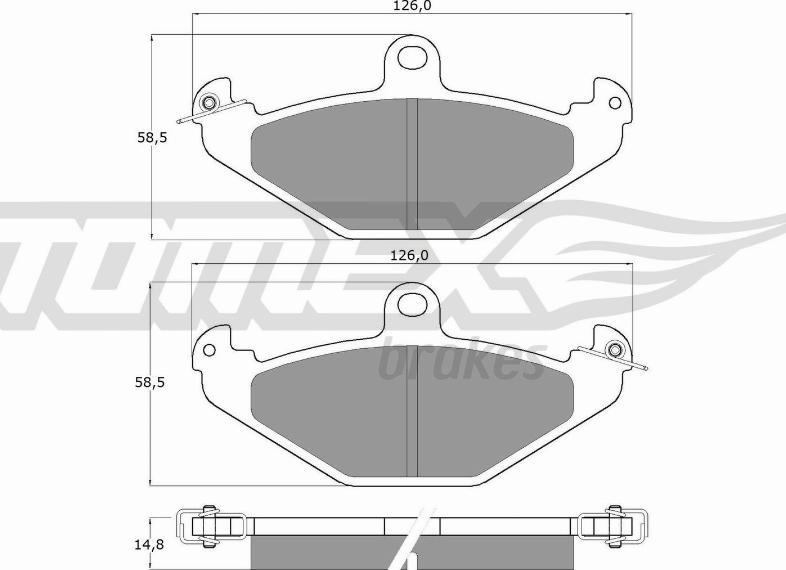 TOMEX brakes TX 12-37 - Set placute frana,frana disc www.parts5.com