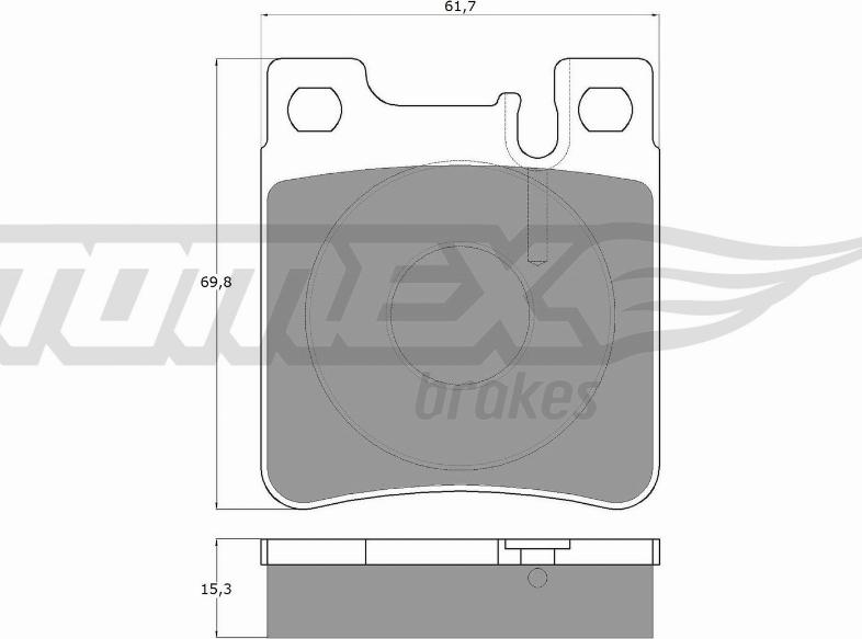 TOMEX brakes TX 12-73 - Fékbetétkészlet, tárcsafék www.parts5.com