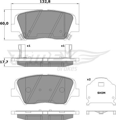 TOMEX brakes TX 17-46 - Set placute frana,frana disc www.parts5.com