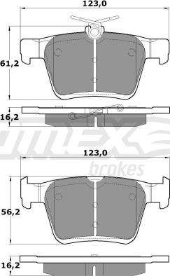 TOMEX brakes TX 17-05 - Piduriklotsi komplekt,ketaspidur www.parts5.com