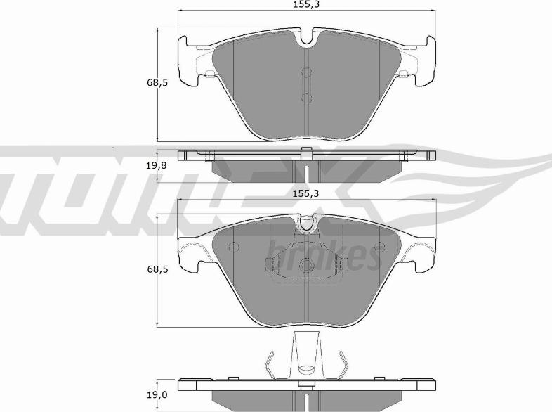 TOMEX brakes TX 17-35 - Brake Pad Set, disc brake www.parts5.com