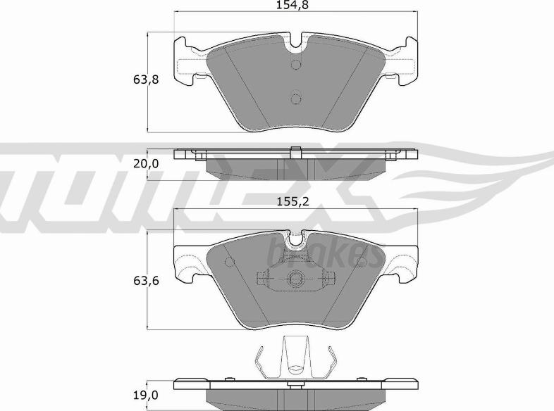 TOMEX brakes TX 17-33 - Juego de pastillas de freno www.parts5.com