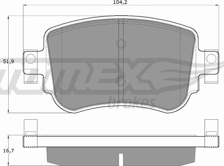 TOMEX brakes TX 17-32 - Brake Pad Set, disc brake www.parts5.com