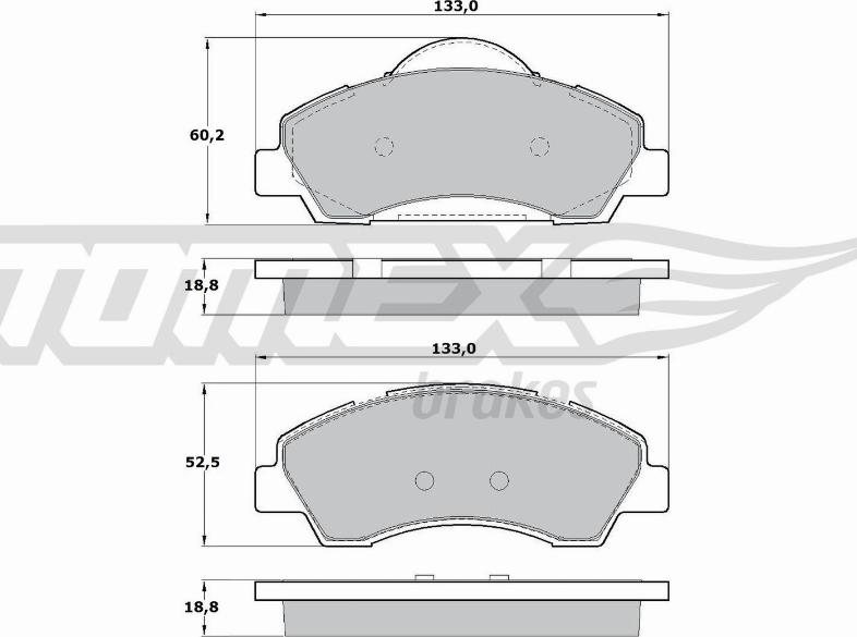 TOMEX brakes TX 17-28 - Brake Pad Set, disc brake www.parts5.com