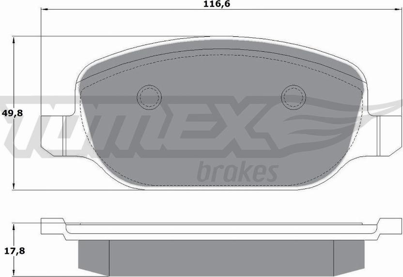 TOMEX brakes TX 17-70 - Brake Pad Set, disc brake www.parts5.com