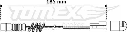 TOMEX brakes TX 30-54 - Senzor de avertizare,uzura placute de frana www.parts5.com