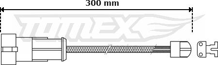 TOMEX brakes TX 30-53 - Сигнализатор, износ тормозных колодок www.parts5.com