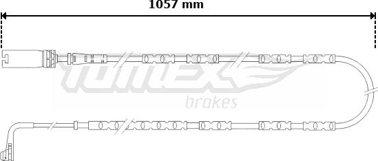 TOMEX brakes TX 30-57 - Senzor de avertizare,uzura placute de frana www.parts5.com