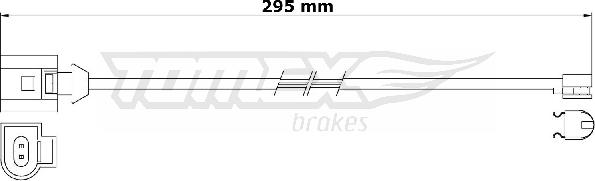 TOMEX brakes TX 31-24 - Warning Contact, brake pad wear www.parts5.com