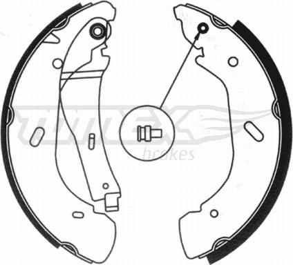 TOMEX brakes TX 20-95 - Set saboti frana www.parts5.com