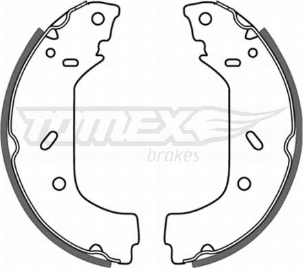 TOMEX brakes TX 20-98 - Set saboti frana www.parts5.com