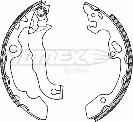 TOMEX brakes TX 20-92 - Set saboti frana www.parts5.com