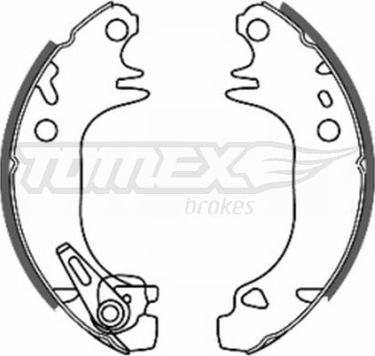 TOMEX brakes TX 20-44 - Комплект тормозных колодок, барабанные www.parts5.com