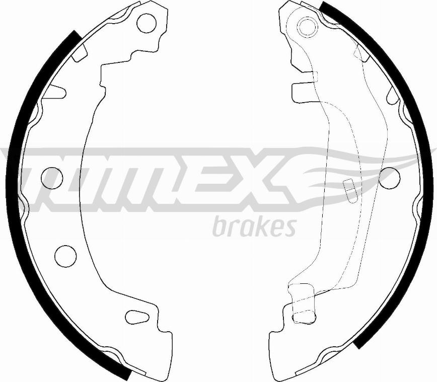 TOMEX brakes TX 20-43 - Комплект тормозных колодок, барабанные www.parts5.com