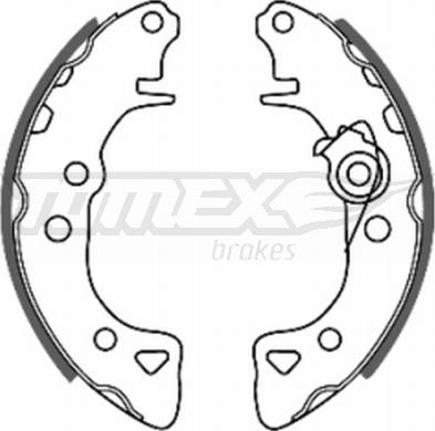 TOMEX brakes TX 20-55 - Brake Shoe Set www.parts5.com