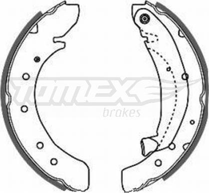 TOMEX brakes TX 20-50 - Комплект тормозных колодок, барабанные www.parts5.com