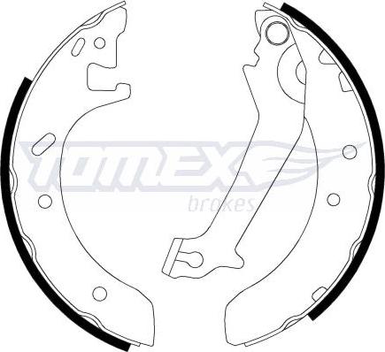 TOMEX brakes TX 20-51 - Set saboti frana www.parts5.com