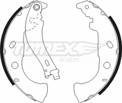 TOMEX brakes TX 20-52 - Set saboti frana www.parts5.com