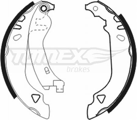 TOMEX brakes TX 20-64 - Комплект тормозных колодок, барабанные www.parts5.com