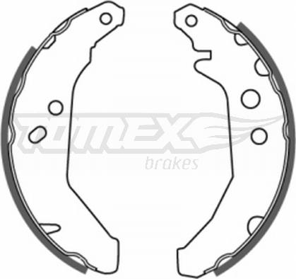 TOMEX brakes TX 20-66 - Fren pabuç takımı www.parts5.com