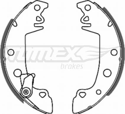 TOMEX brakes TX 20-68 - Brake Shoe Set www.parts5.com