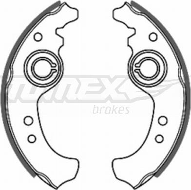 TOMEX brakes TX 20-01 - Set saboti frana www.parts5.com
