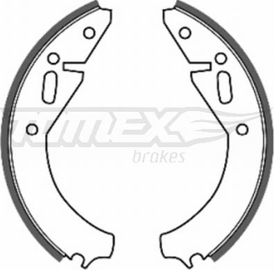 TOMEX brakes TX 20-07 - Brake Shoe Set www.parts5.com