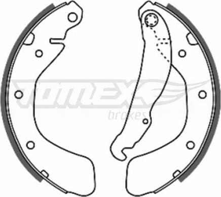 TOMEX brakes TX 20-18 - Jeu de mâchoires de frein www.parts5.com