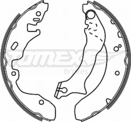 TOMEX brakes TX 20-84 - Комплект тормозных колодок, барабанные www.parts5.com