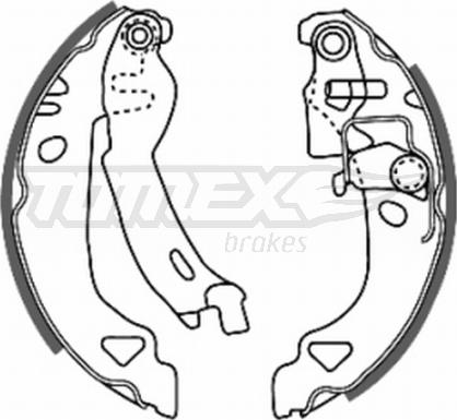 TOMEX brakes TX 20-28 - Set saboti frana www.parts5.com