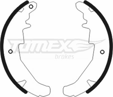 TOMEX brakes TX 20-76 - Brake Shoe Set www.parts5.com