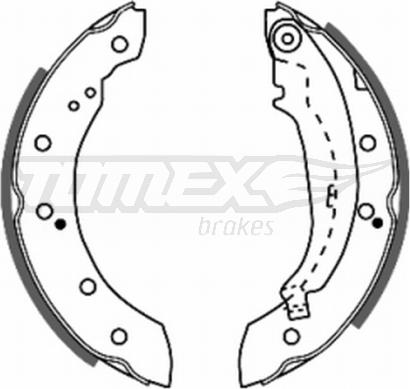 TOMEX brakes TX 20-72 - Комплект тормозных колодок, барабанные www.parts5.com