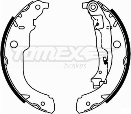 TOMEX brakes TX 21-96 - Brake Shoe Set www.parts5.com