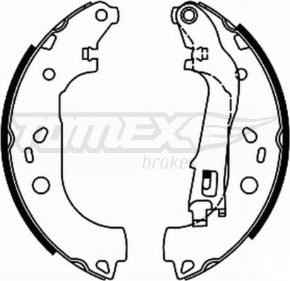 TOMEX brakes TX 21-98 - Komplet kočionih papuča www.parts5.com