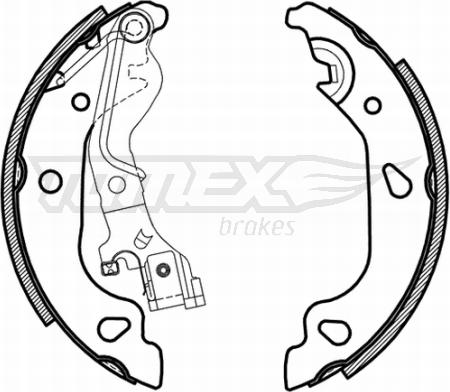 TOMEX brakes TX 21-59 - Set saboti frana www.parts5.com