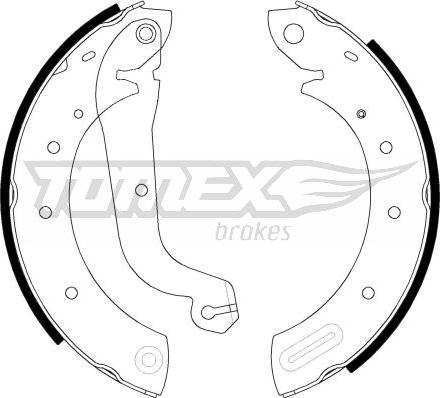 TOMEX brakes TX 21-60 - Brake Shoe Set www.parts5.com