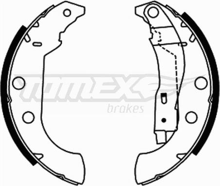 TOMEX brakes TX 21-67 - Комплект тормозных колодок, барабанные www.parts5.com