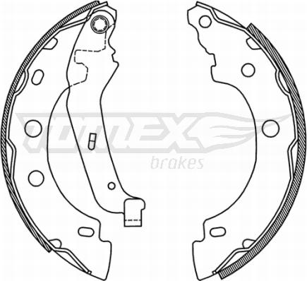 TOMEX brakes TX 21-00 - Fékpofakészlet www.parts5.com