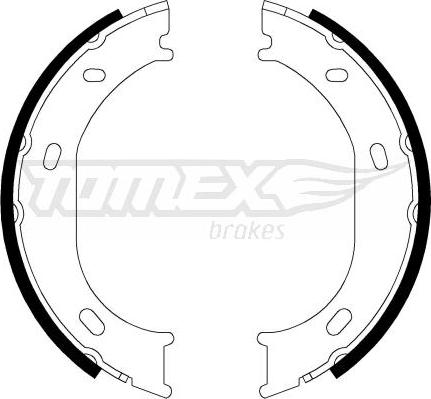 TOMEX brakes TX 21-17 - Set saboti frana www.parts5.com