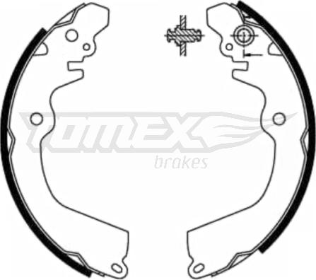 TOMEX brakes TX 21-81 - Комплект тормозных колодок, барабанные www.parts5.com