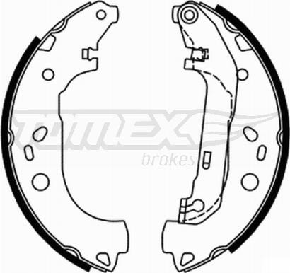 TOMEX brakes TX 21-87 - Brake Shoe Set parts5.com