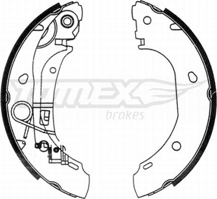 TOMEX brakes TX 21-31 - Set saboti frana www.parts5.com