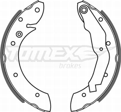 TOMEX brakes TX 21-33 - Piduriklotside komplekt www.parts5.com