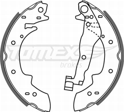 TOMEX brakes TX 21-22 - Komplet kočionih papuča www.parts5.com