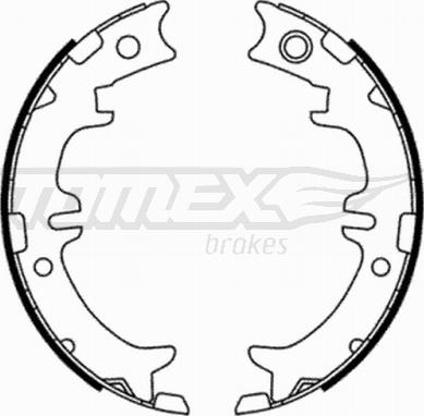 TOMEX brakes TX 21-76 - Brake Shoe Set www.parts5.com