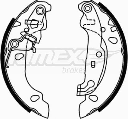 TOMEX brakes TX 21-71 - Комплект спирачна челюст www.parts5.com