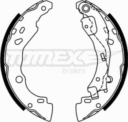 TOMEX brakes TX 21-77 - Zestaw szczęk hamulcowych www.parts5.com