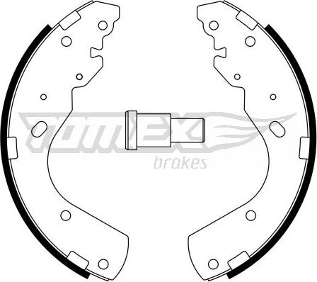 TOMEX brakes TX 23-44 - Piduriklotside komplekt www.parts5.com